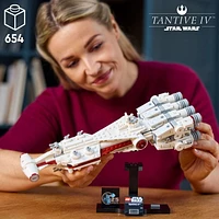 LEGO Star Wars: A New Hope Tantive IV, Buildable 25th Anniversary Starship Model, Creative Building Set for Adults, Collectible Build and Display Gift Idea for Star Wars Fans, 75376, Includes 654 Pieces, Ages 18+