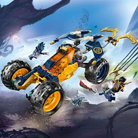 LEGO NINJAGO Arin’s Ninja Off-Road Buggy Car Toy with 4 Minifigures, Building Set for Kids with Dragon Toy from the NINJAGO Dragons Rising TV Show, Birthday Gift for 7 Year Old Boys and Girls, 71811, Includes 267 Pieces, Ages 7+