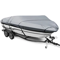 Boat Cover 14' to 16' V & Tri Hull, Bass 90'' Grey