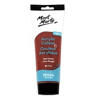 MONT MARTE Acrylic Colour Paint 250ml (8.45 US fl.oz) Tube, Red Ochre, MM ACRYLIC 250ML RED