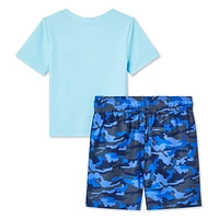 Maillot de bain 2 pièces avec haut anti-UV George pour petits garçons