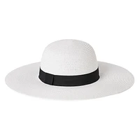 Time and Tru Women's Straw Panama Hat