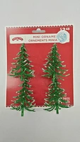 Holiday Time 4-Pack Glitter Xmas Tree