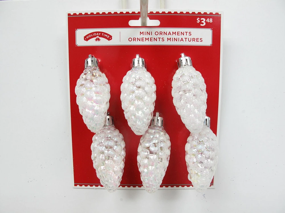 Holiday Time -Pack Snowed Pinecone