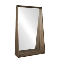 Miroir avec cadre en bois Lusso, 24 x 36 po