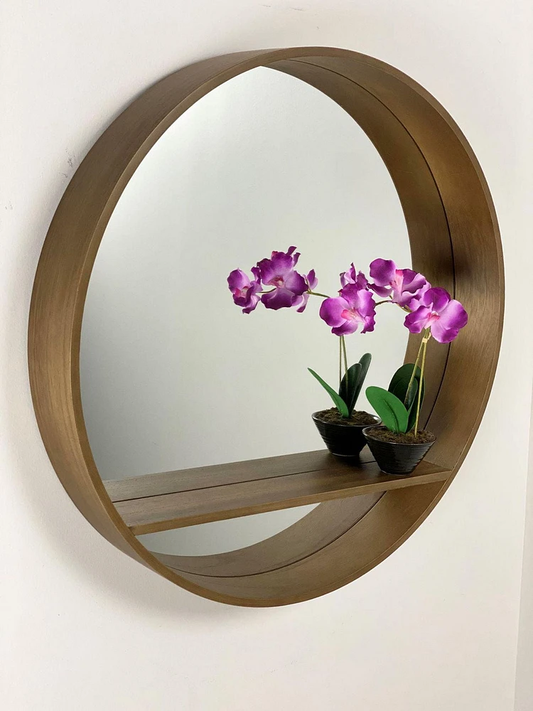 Lusso Pear Mirror, 28"ø