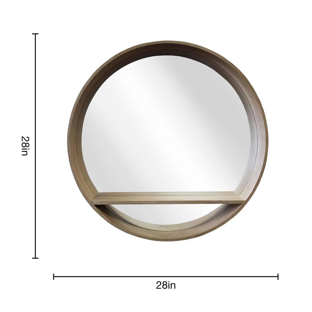 Lusso Pear Mirror, 28"ø