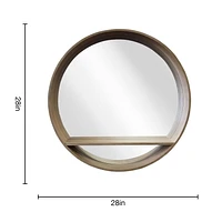 Lusso Pear Mirror, 28"ø