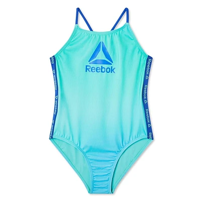 Reebok Girls' Cut Out Tie Back Monokini