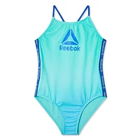 Reebok Girls' Cut Out Tie Back Monokini