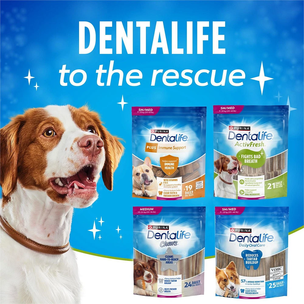 DentaLife ActivFresh Moyennes Gâteries à Mâcher pour Soins Buccodentaires Quotidiens 172-745g