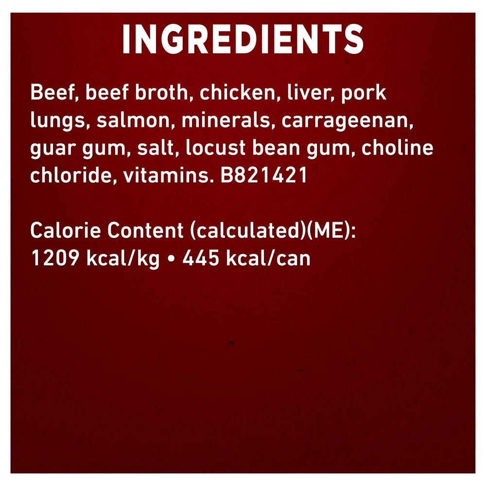 Purina ONE Véritable Instinct Moulue Classique Boeuf et Saumon Sauvage, Nourriture Humide pour Chiens 368 g 368g