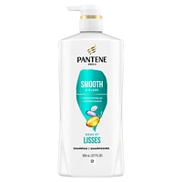 Pantene Smooth & Sleek 72 HR Smoothness Shampoo, 820ML