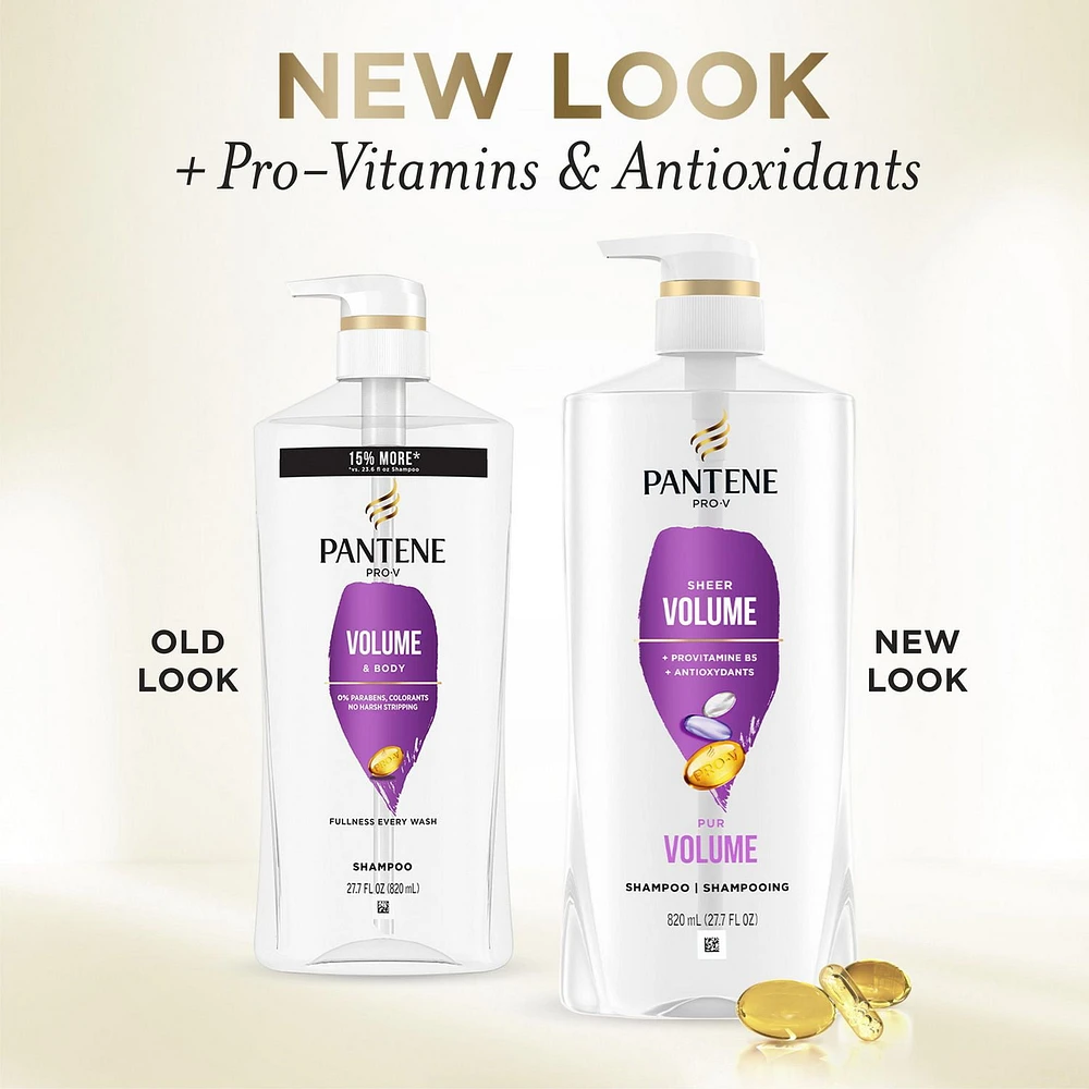 Shampooing Pantene Pur volume 72 H de densité 820 mL/27,7 oz liq. 820ML