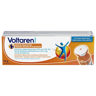 Voltaren Emulgel Back & Muscle Pain 75g (No Mess Cap), 75g (No Mess Cap)