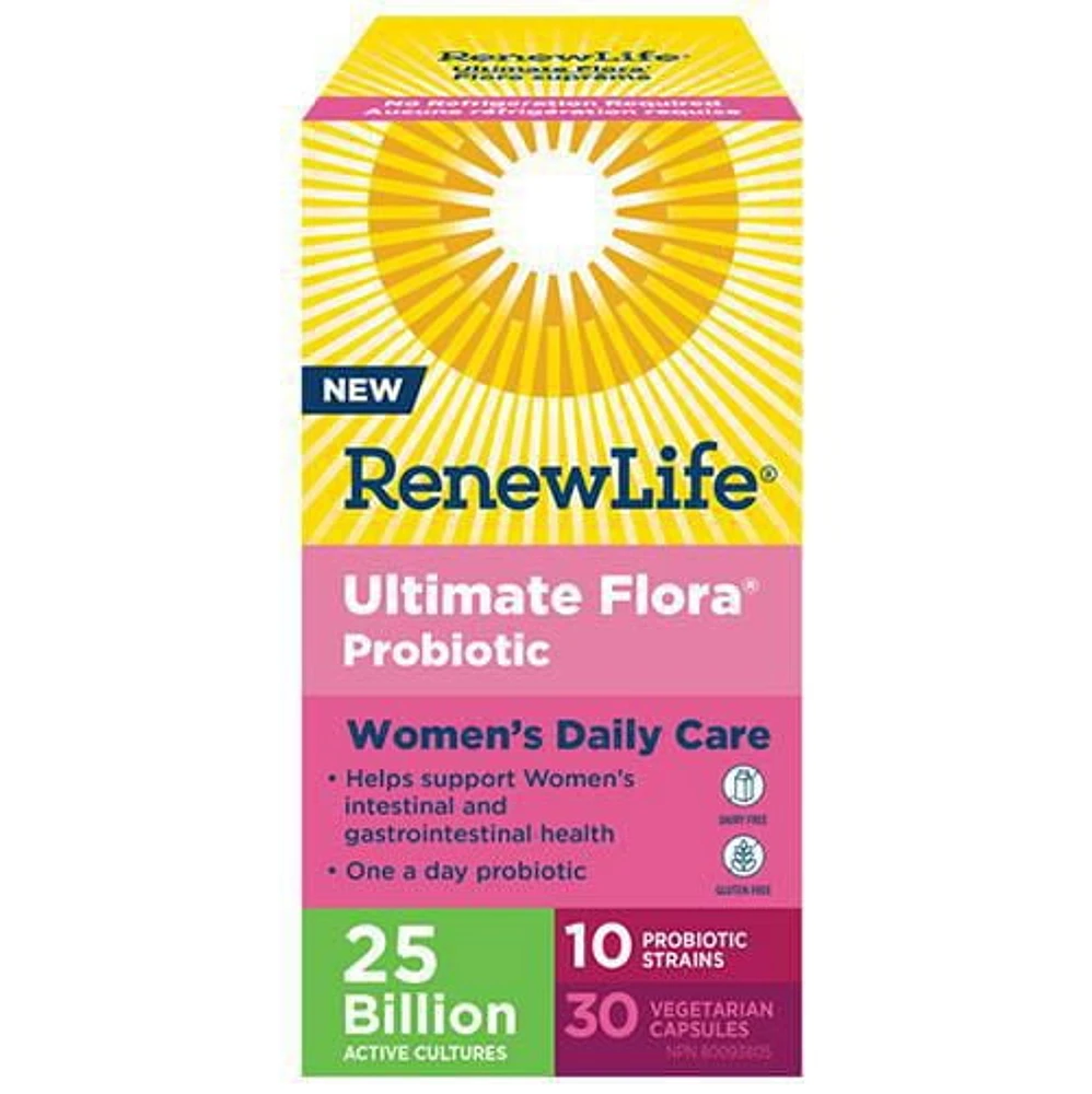 Renew Life® Ultimate Flora Daily Womens Care, 25 Billion Active Cultures, 30 Capsules