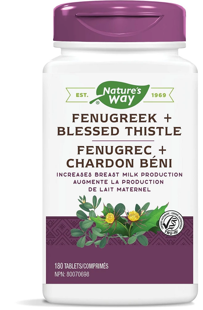 Nature's Way Fenugreek + Blessed Thistle Capsules