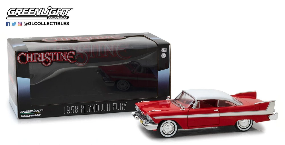 GreenLight 1:24 Christine (1983) - 1958 Plymouth Fury Die-Cast Vehicle (84071)