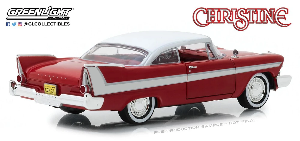 GreenLight 1:24 Christine (1983) - 1958 Plymouth Fury Die-Cast Vehicle (84071)