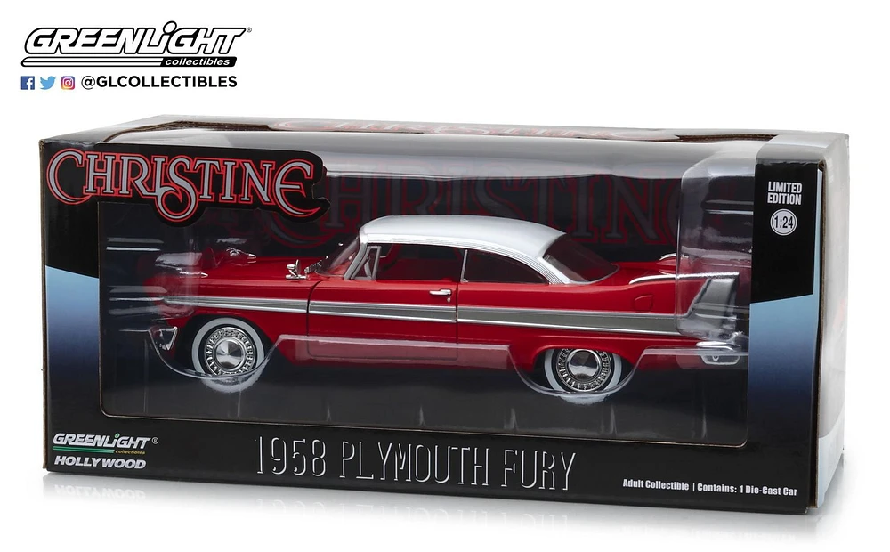 GreenLight 1:24 Christine (1983) - 1958 Plymouth Fury Die-Cast Vehicle (84071)