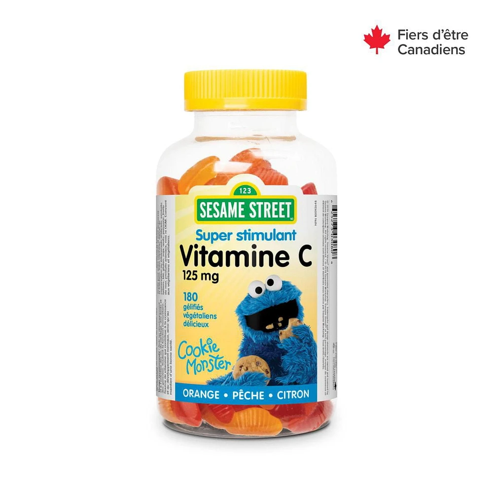 Sesame Street Super Boost Vitamin C, 180 Vegan Gummies