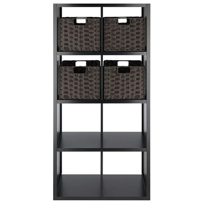 Timothy 5Pc Storage Shelf with Baskets Set