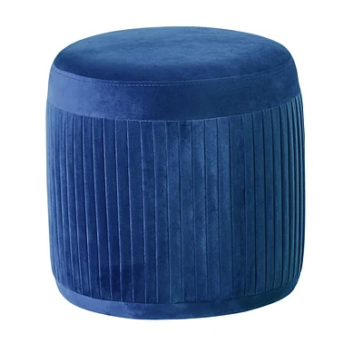 Canadian Glaze Ottoman Blue