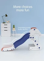 KidsVIP Indoor/Outdoor Number Edition Slide with Full Step and Basketball Ring for Toddlers and Infants