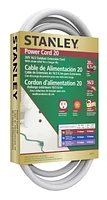 Stanley Power Cord 20 White