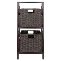 Leo 3pc Storage Shelf with Basket Set