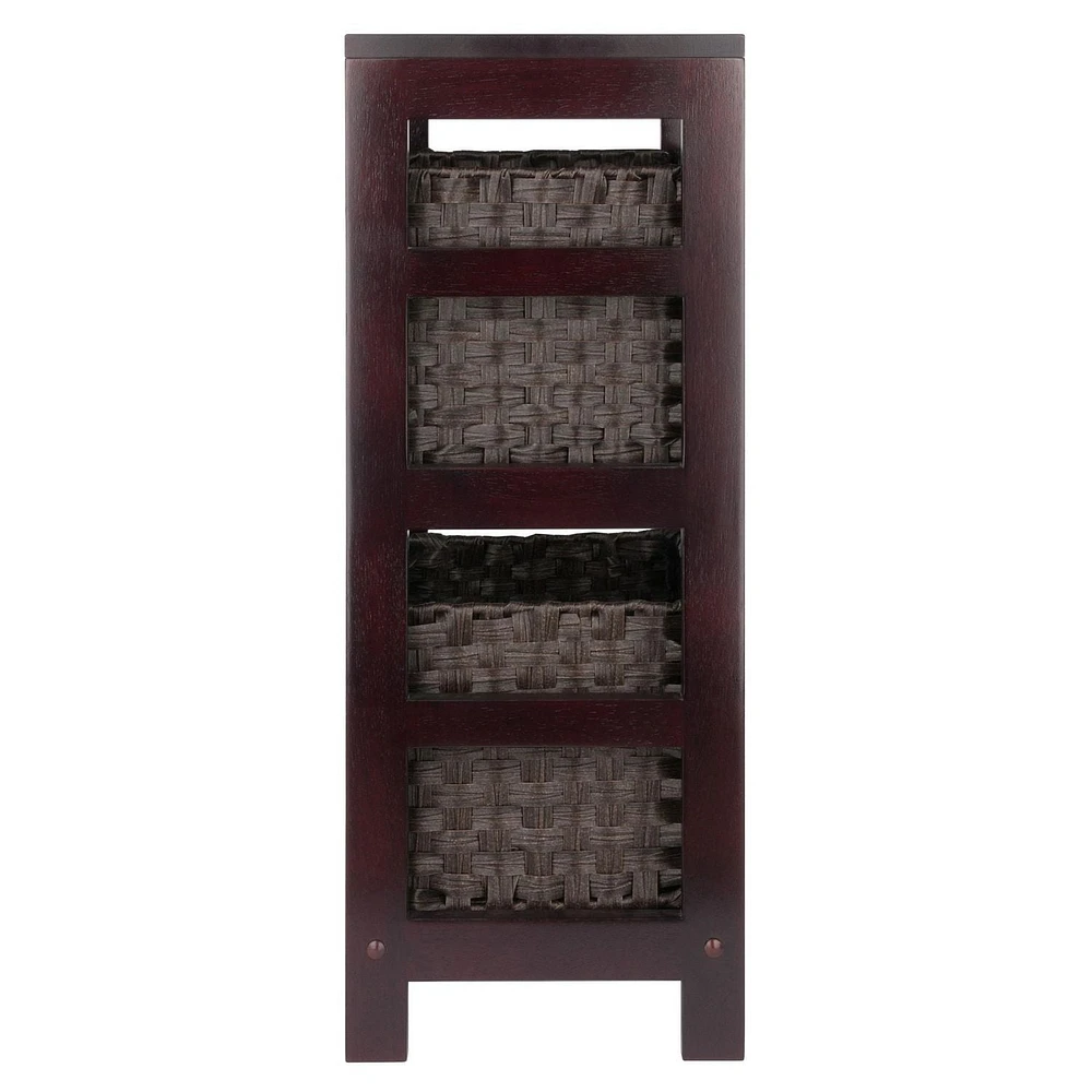 Leo 3pc Storage Shelf with Basket Set