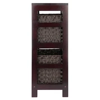 Leo 3pc Storage Shelf with Basket Set