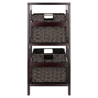 Leo 3pc Storage Shelf with Basket Set