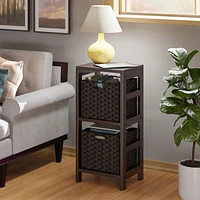 Leo 3pc Storage Shelf with Basket Set