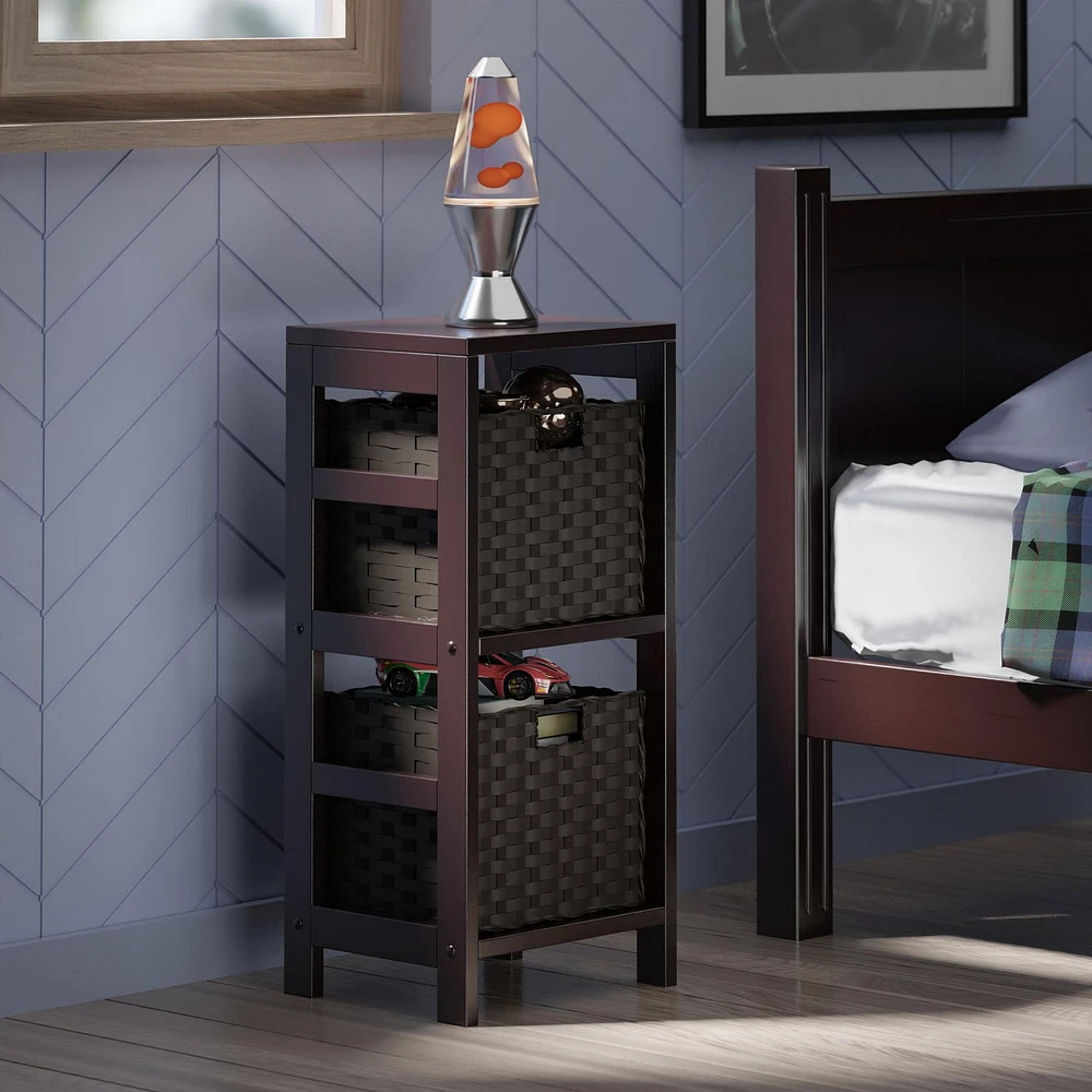 Leo 3pc Storage Shelf with Basket Set