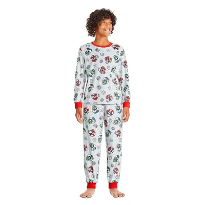 Super Mario Boys' Pajama 2-Piece Set, Sizes XS-L