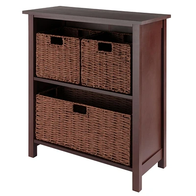 Milan 4pc Storage Shelf with Basket Set