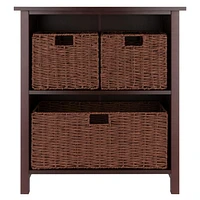 Milan 4pc Storage Shelf with Basket Set