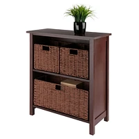 Milan 4pc Storage Shelf with Basket Set