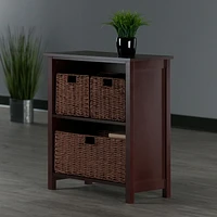 Milan 4pc Storage Shelf with Basket Set