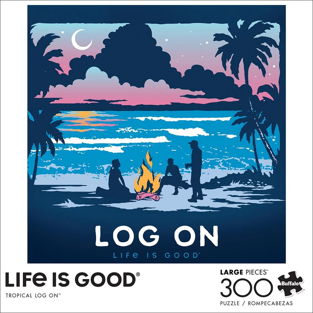 Buffalo Games - Life is Good - Tropical Log On - 300 Piece Jigsaw Puzzle