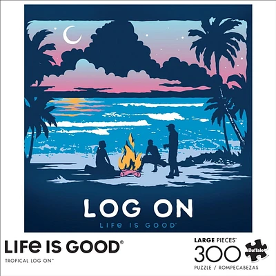 Buffalo Games - Life is Good - Tropical Log On - 300 Piece Jigsaw Puzzle