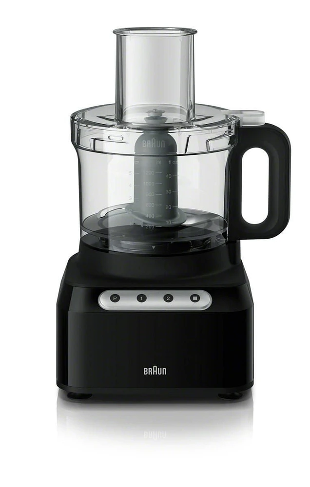 Braun FP3101BK Easy Prep 8-cup Food Processor, Black