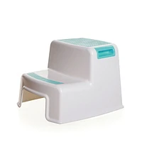 Escabeau 2 marches de Dreambaby® - Aqua et blanc