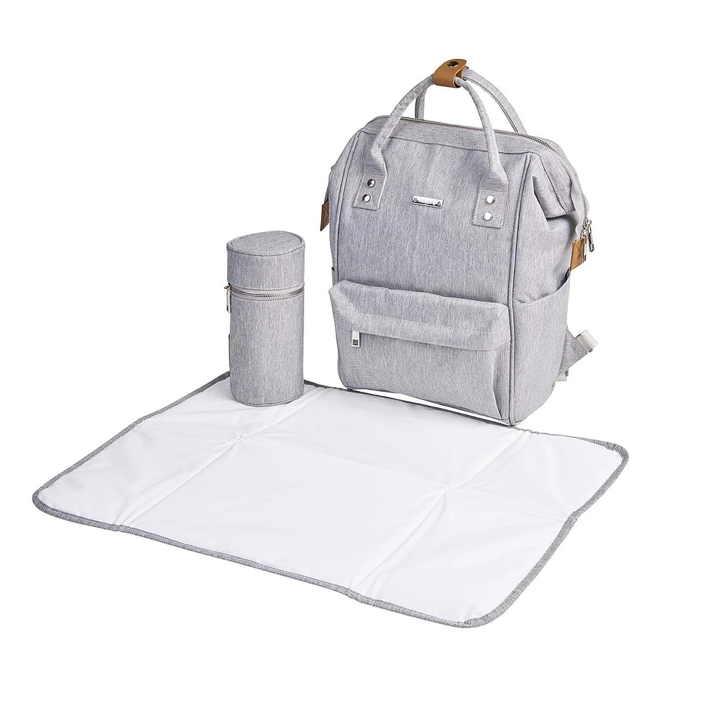 Bababing Diaper Bag - Mani Backpack - Navy - Affordable and Practical - Converts to Tote Bag with Carry Handles - Includes Free Pushchair Clips for Easy Attachment - Stylish and Functional for Parents on the Go