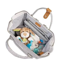 Bababing Diaper Bag - Mani Backpack - Navy - Affordable and Practical - Converts to Tote Bag with Carry Handles - Includes Free Pushchair Clips for Easy Attachment - Stylish and Functional for Parents on the Go