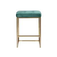 Pipe II-  Counter Stool in Green Color - Set of 2