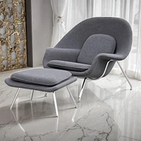 MONNA LOUNGE CHAIR IN GREY