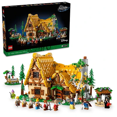 LEGO Disney Snow White and the Seven Dwarfs’ Cottage Building Kit for Adults, Build and Display Disney Princess Set with 10 Minifigures Including Snow White, Gift for Fans of the Classic Movie, 43242