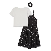 Ensemble 3 pièces avec robe George pour filles Tailles TP–TG
